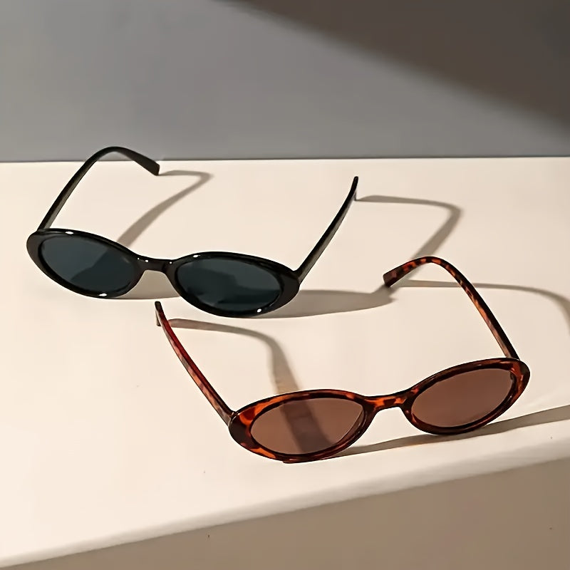 Y2K Vibe Oval Sunnies – Retro BOHO Summer Shades (1+1 Ends Tonight)