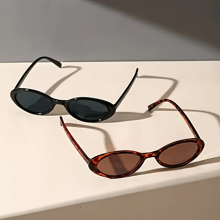 Y2K Vibe Oval Sunnies – Retro BOHO Summer Shades (1+1 Ends Tonight)