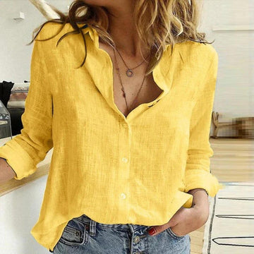 Embroidered Bird Button-Up | Lightweight Cotton Shirt | Relaxed Fit Blouse