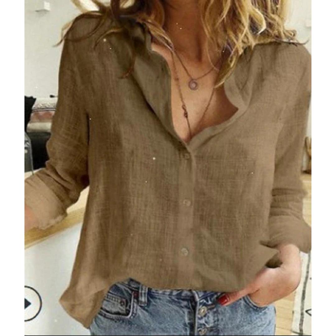 Embroidered Bird Button-Up | Lightweight Cotton Shirt | Relaxed Fit Blouse