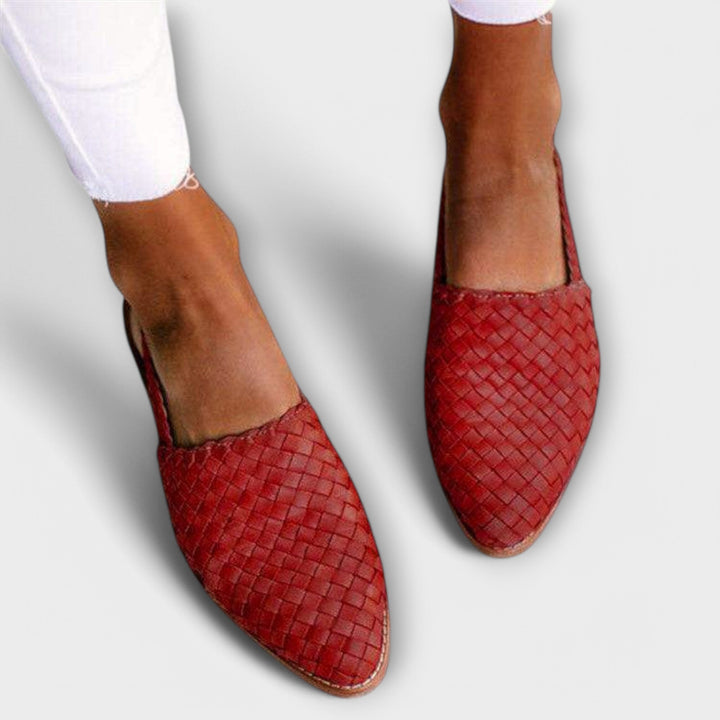 Esselle – Woven Slingback Ballet Flats