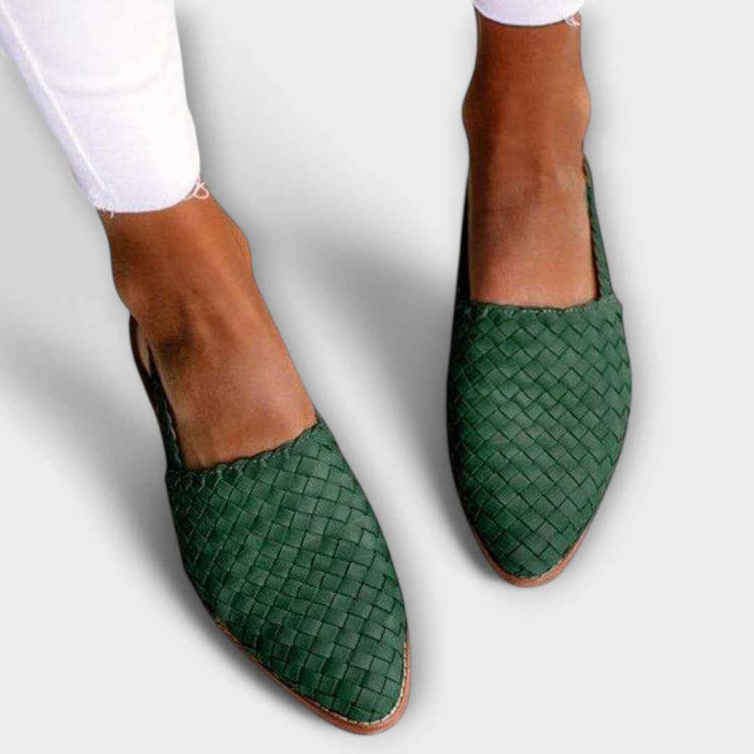 Esselle – Woven Slingback Ballet Flats
