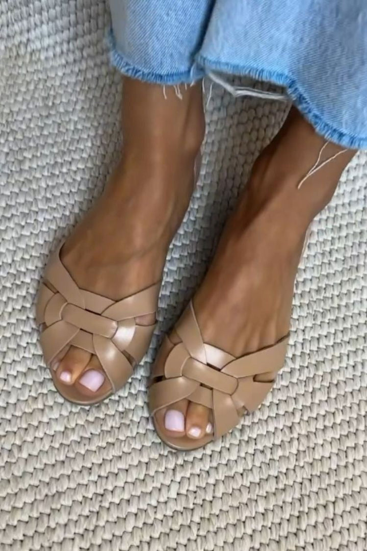 BREEZY | Open-Toe Flat loafers
