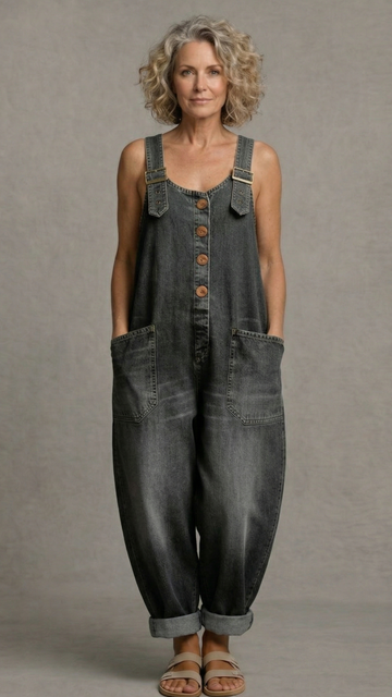 Lejla - Stylish Denim Jumpsuit With Pockets