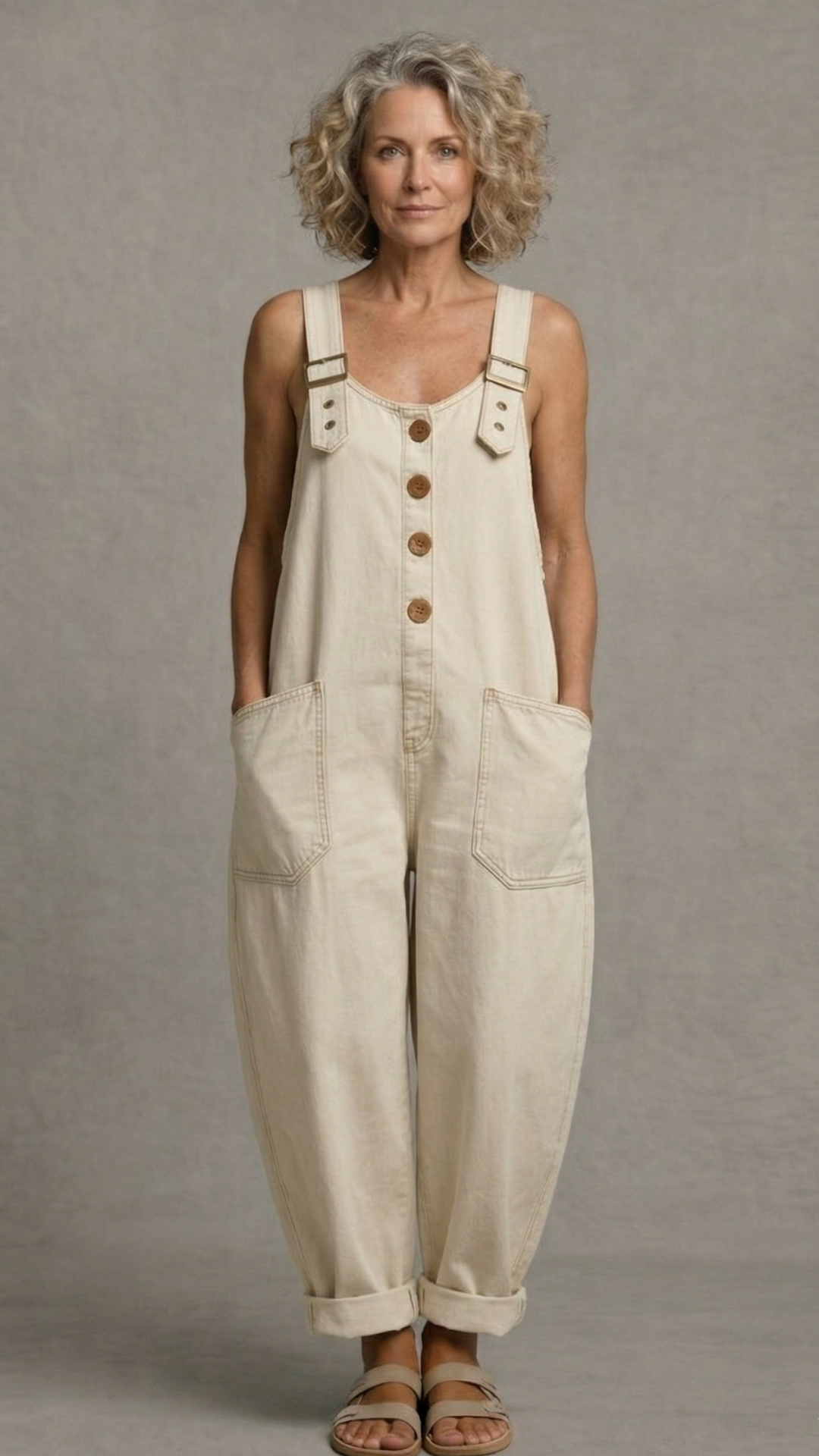Lejla - Stylish Denim Jumpsuit With Pockets