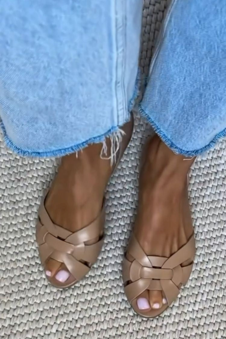 BREEZY | Open-Toe Flat loafers
