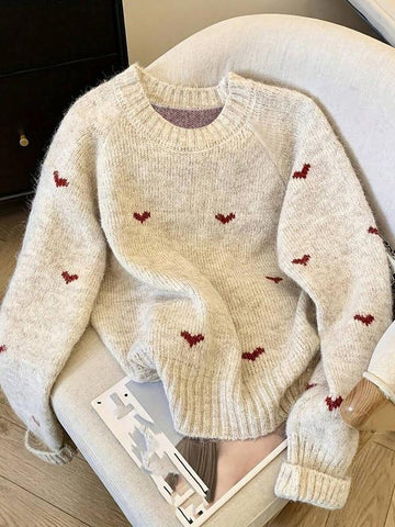 CORA™ - Elegant Bow Knit Sweater for Autumn & Winter Autumn