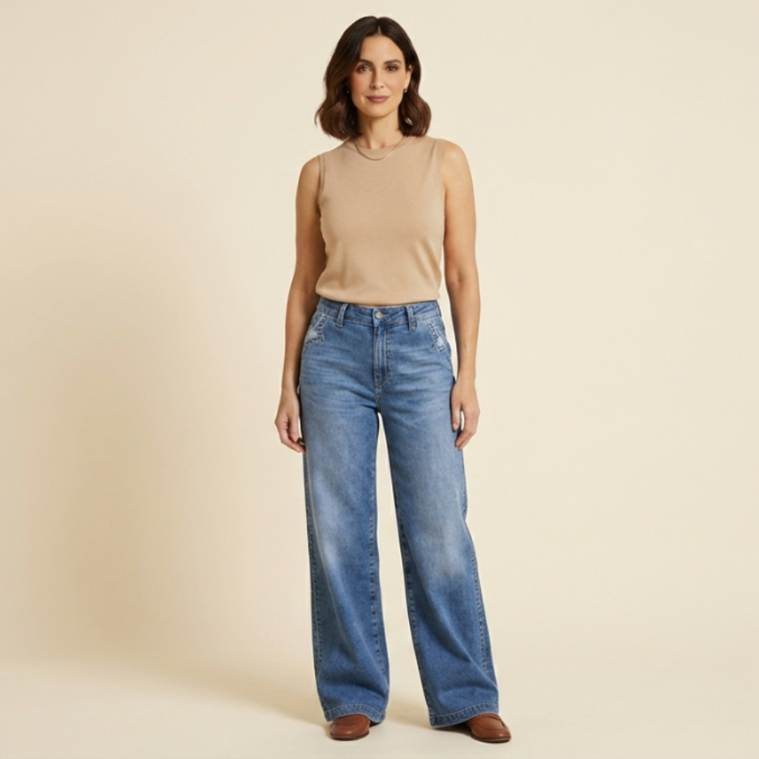 Paula – High-Waist Wide-Leg Jeans