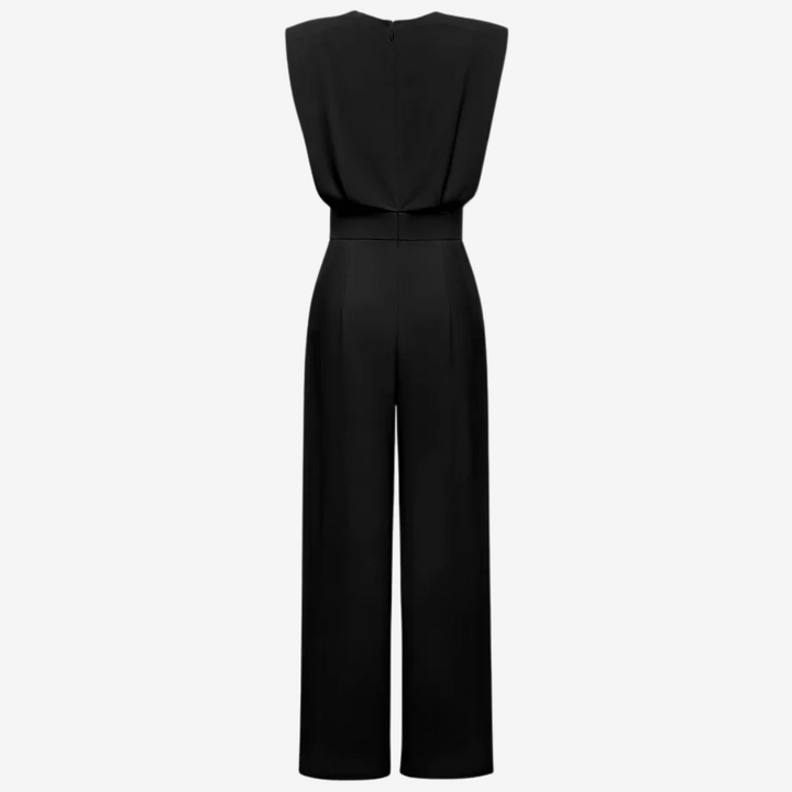 Ariia™ | Vancouver Noir Belted Jumpsuit