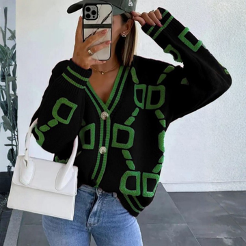 ELEA™ - Classy Button Down Long Sleeve Cardigan