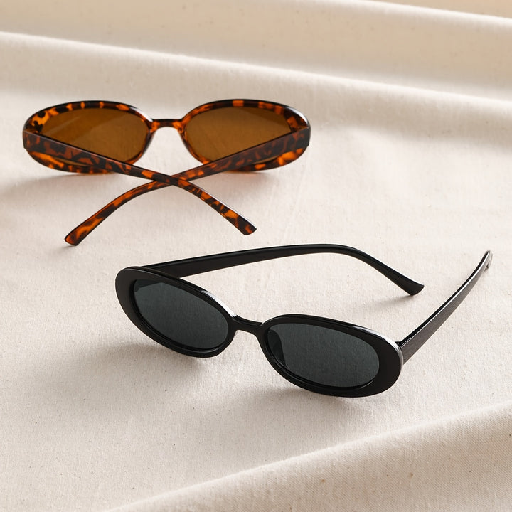 Y2K Vibe Oval Sunnies – Retro BOHO Summer Shades (1+1 Ends Tonight)