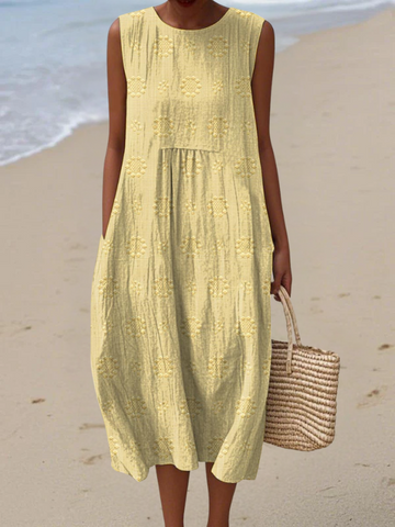 Rose | Embroidered Midi Dress