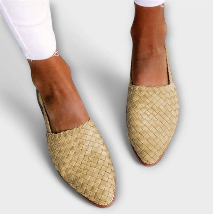 Esselle – Woven Slingback Ballet Flats