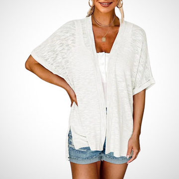 APPOLLINE™ - Stylish Flowy Short Sleeve Cardigan