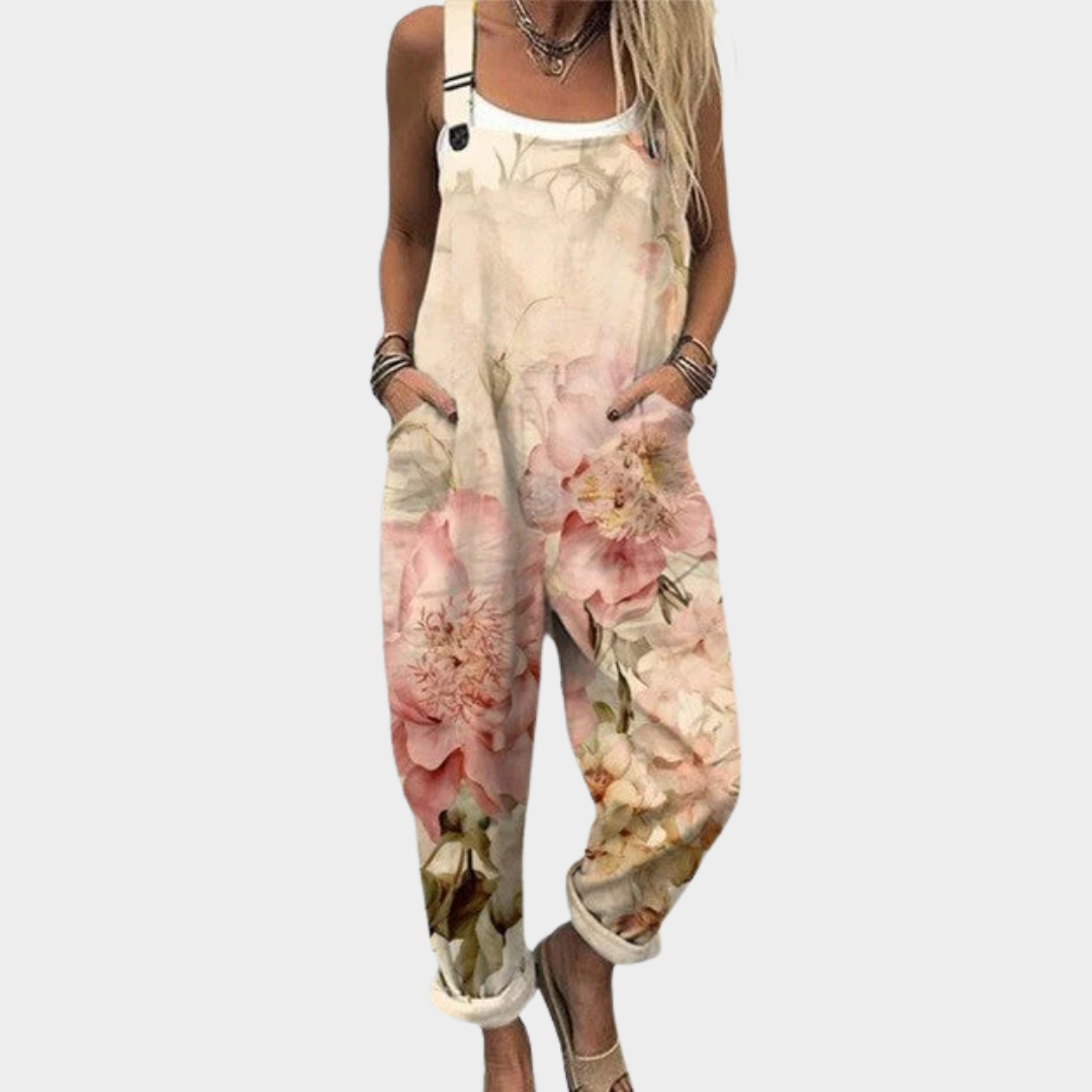 Cozy Printed Dungarees