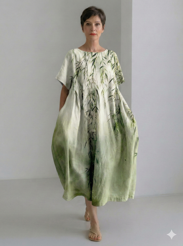 Amanda Relaxed Linen Maxi Dress