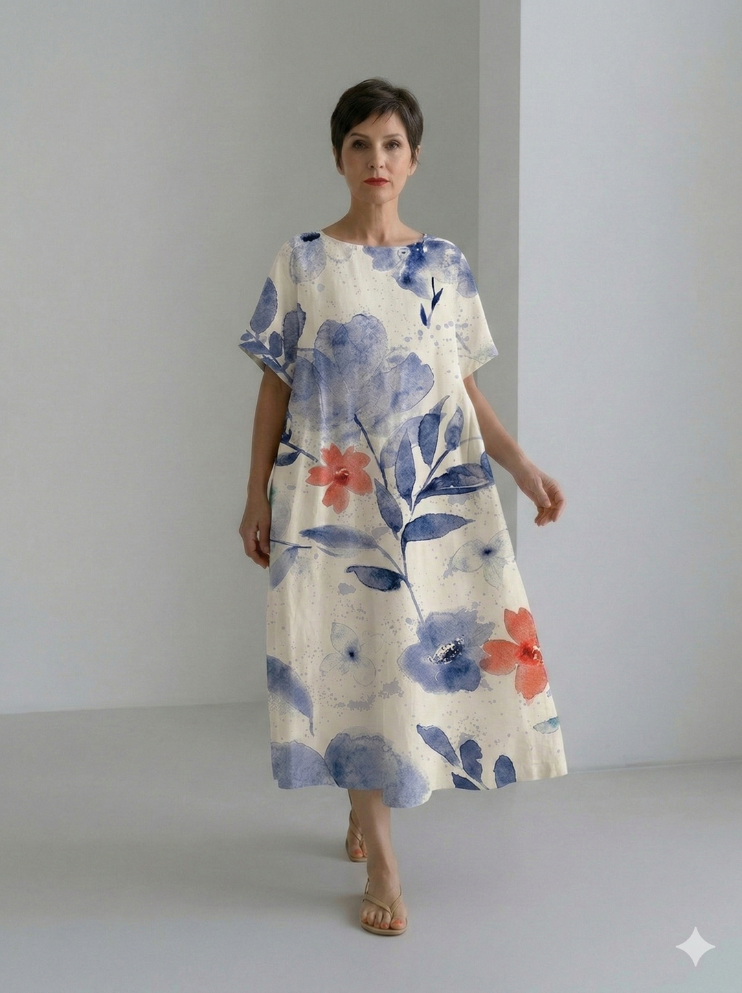 Amanda Relaxed Linen Maxi Dress