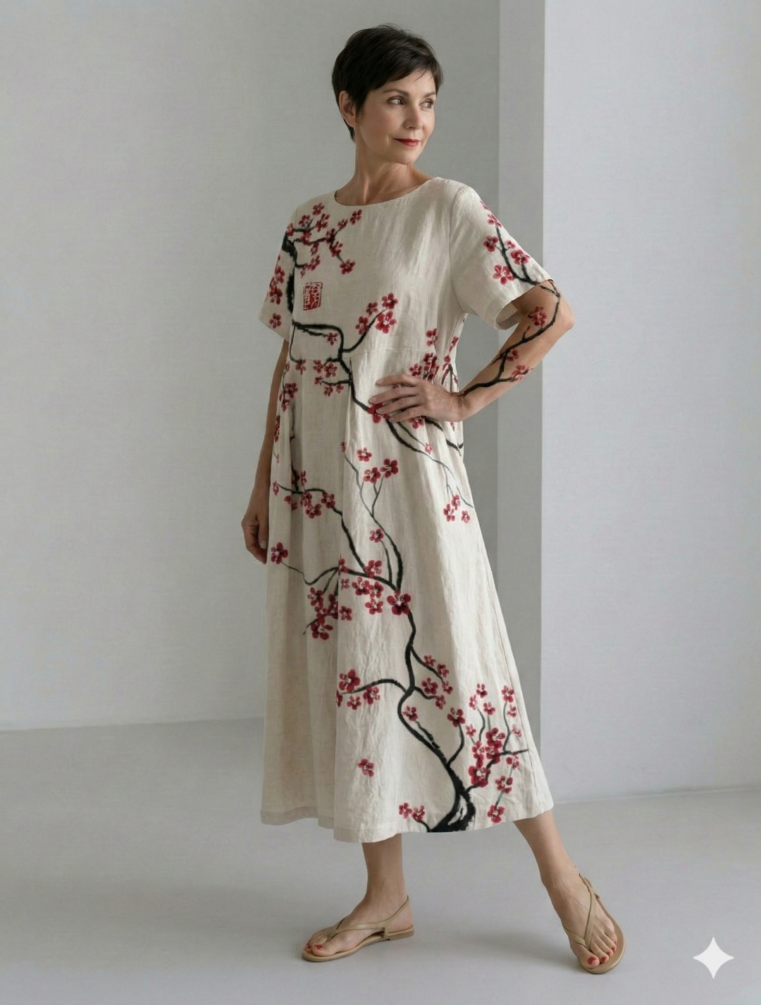 Amanda Relaxed Linen Maxi Dress