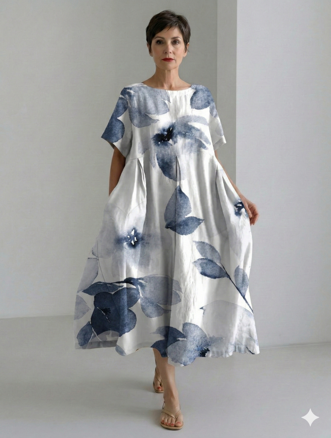 Amanda Relaxed Linen Maxi Dress