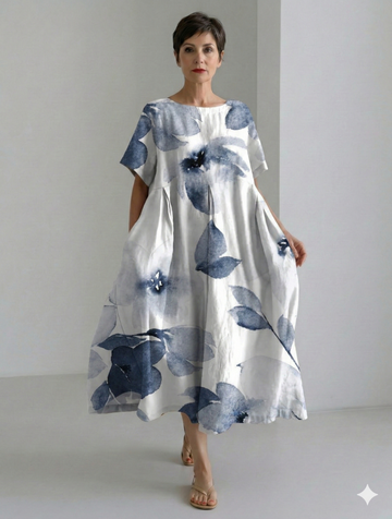 Amanda Relaxed Linen Maxi Dress