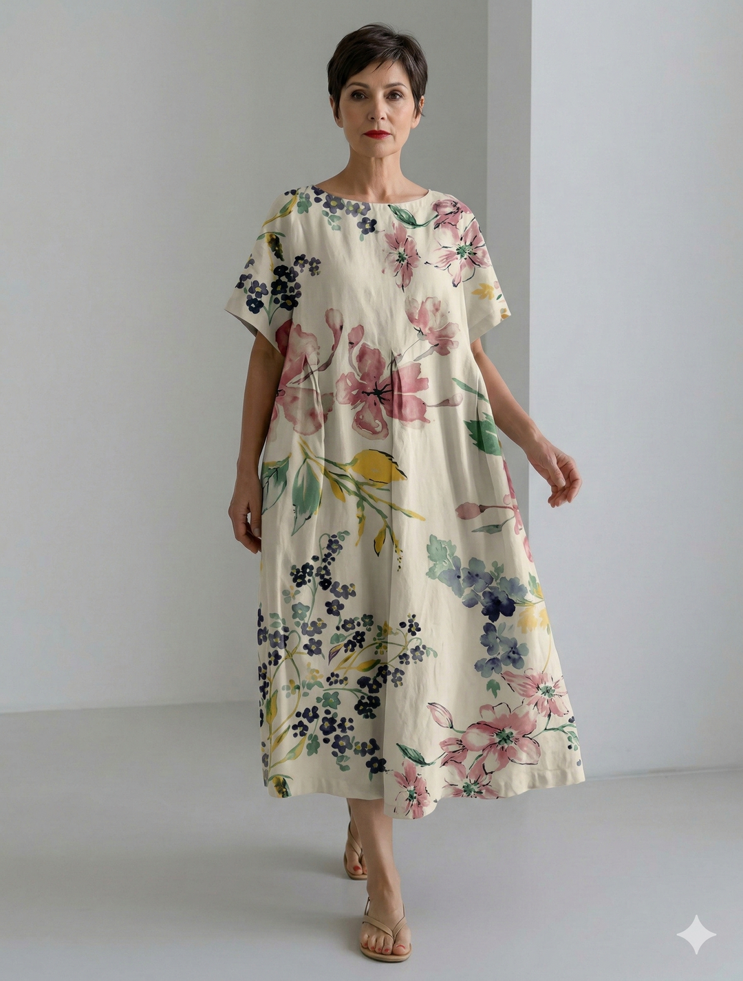 Amanda Relaxed Linen Maxi Dress