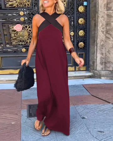 Quirine™ | Wrap-Front Maxi Dress