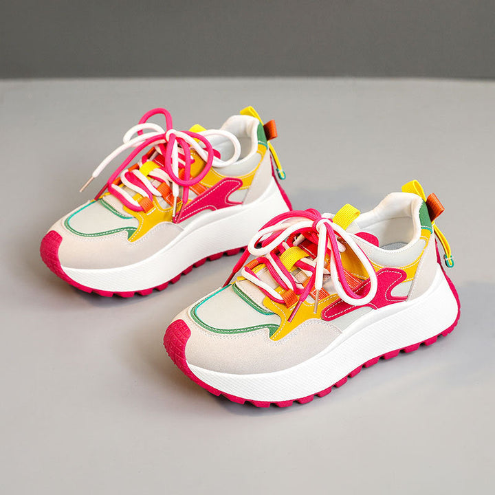 BRISSA™ - Comfy Breathable Lace up Running Sneakers