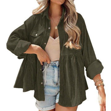 VARO™ - Vintage Long Sleeve Button Down Oversized Jacket
