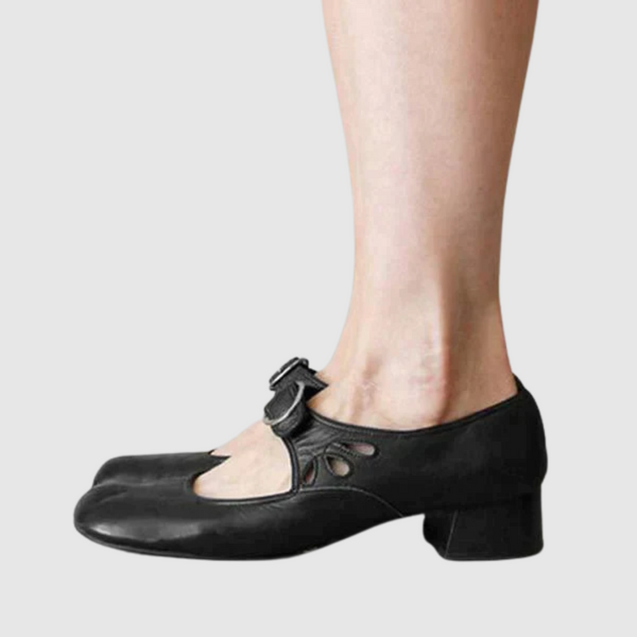 Réka – Mary Jane Shoes with Buckle Detail