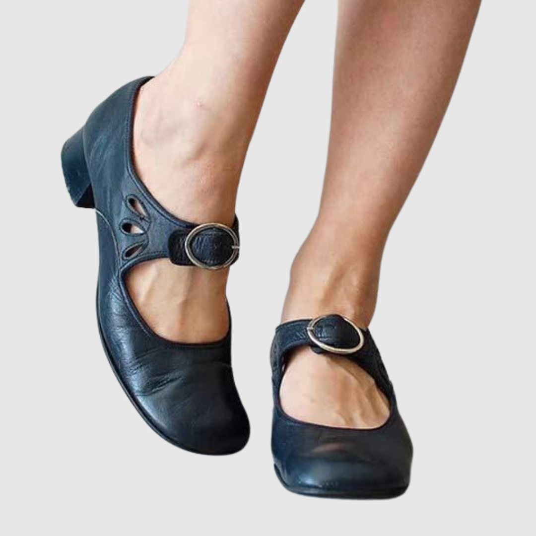 Réka – Mary Jane Shoes with Buckle Detail