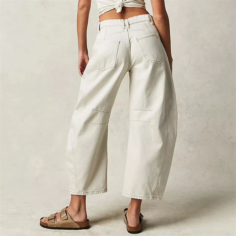 Everly Barrel-Leg Denims