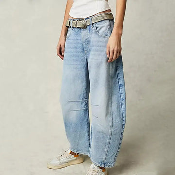 Everly Barrel-Leg Denims