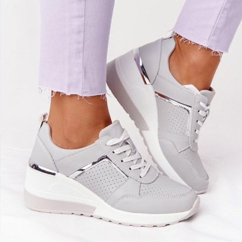 Sofie | Women's Wedge Sneakers Daily Hidden Heel