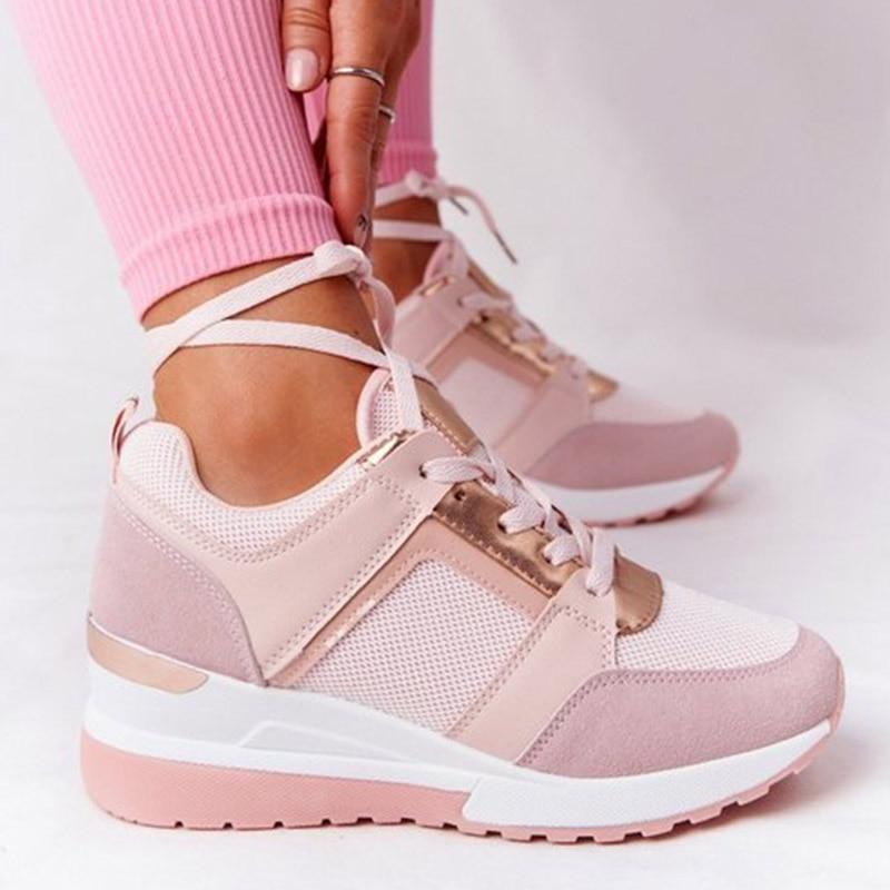 Sofie | Women's Wedge Sneakers Daily Hidden Heel