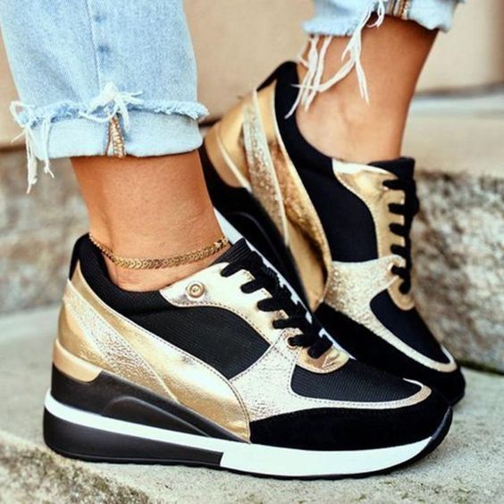 Sofie | Women's Wedge Sneakers Daily Hidden Heel