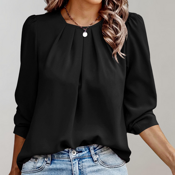Sophia | Elegante Spitzenbluse mit Puffärmeln