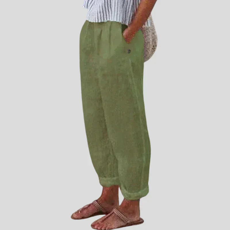 EffortlessComfort | linen pants with side pockets