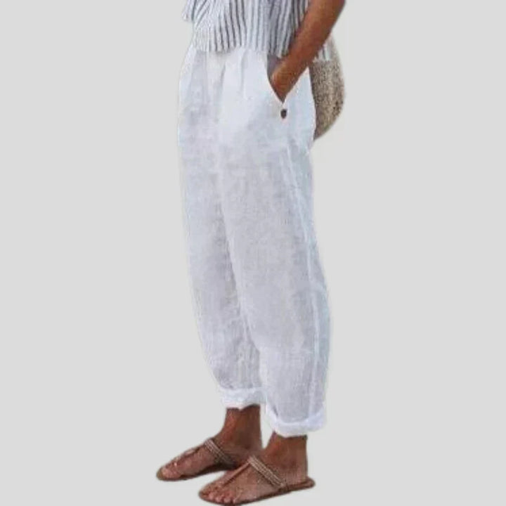 EffortlessComfort | linen pants with side pockets