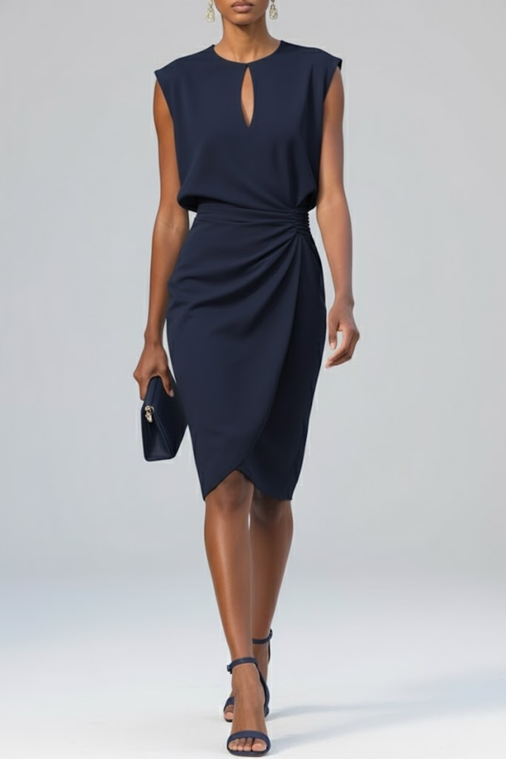 Lilianna | Midi Dress with Waist Gathering