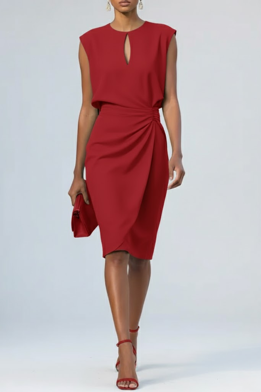 Lilianna | Midi Dress with Waist Gathering