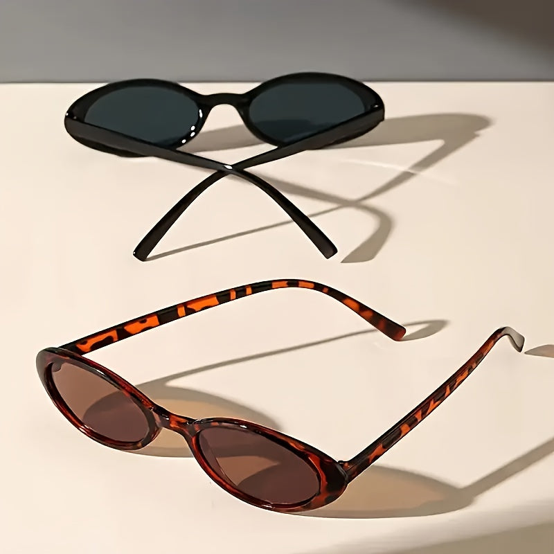 Y2K Vibe Oval Sunnies – Retro BOHO Summer Shades (1+1 Ends Tonight)