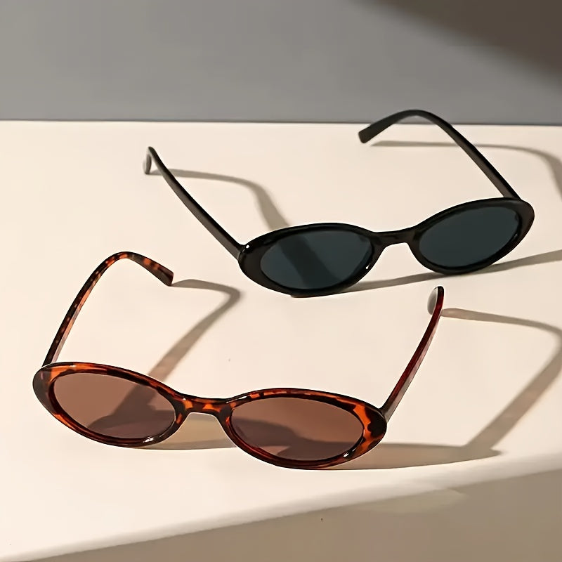 Y2K Vibe Oval Sunnies – Retro BOHO Summer Shades (1+1 Ends Tonight)