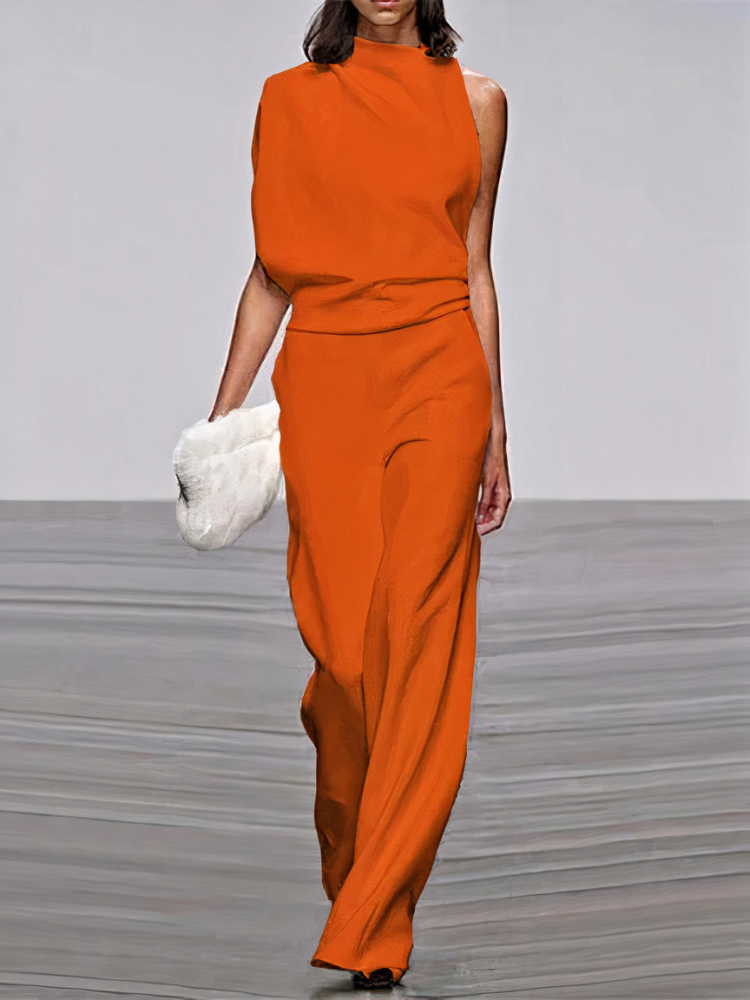 Women's Modern Wide-Leg Jumpsuit | Wedding Guest