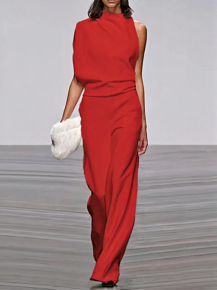 Women's Modern Wide-Leg Jumpsuit | Wedding Guest