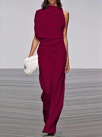 Women's Modern Wide-Leg Jumpsuit | Wedding Guest