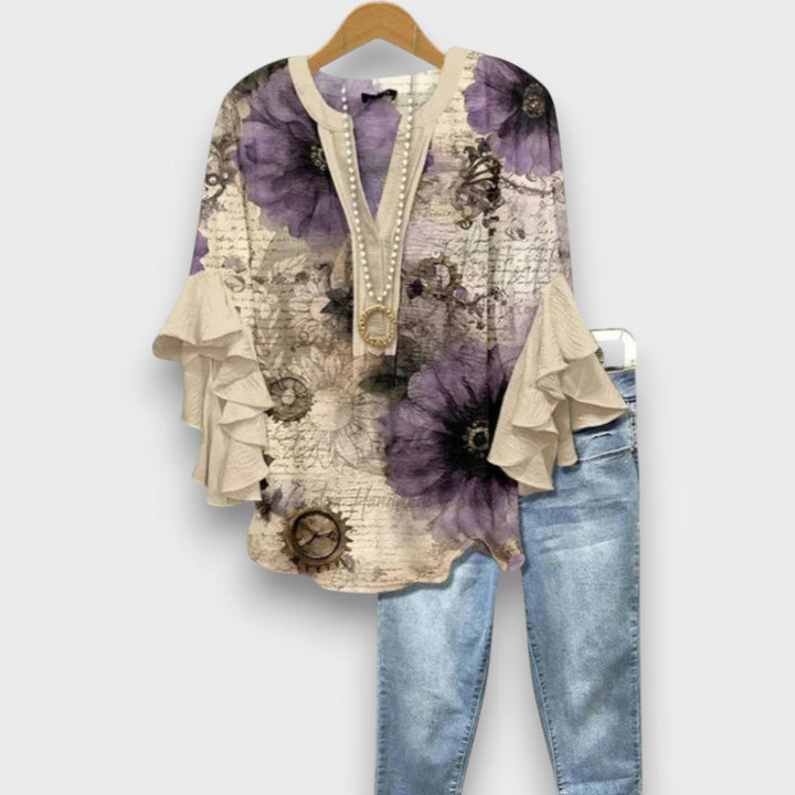 Lunelle – Floral Print Day Blouse