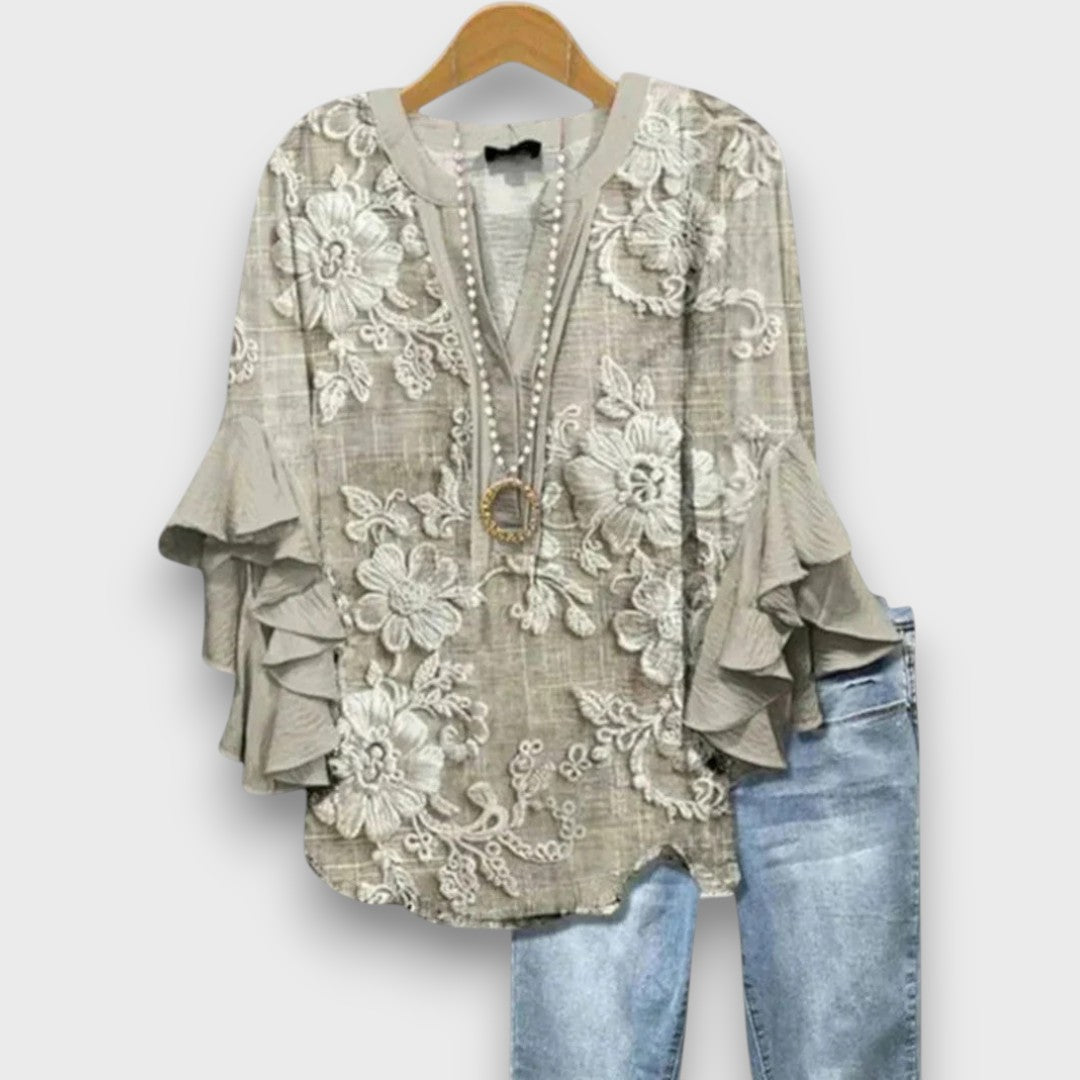 Lunelle – Floral Print Day Blouse