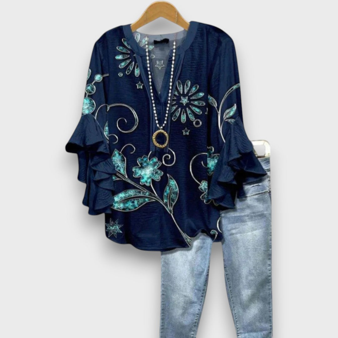 Lunelle – Floral Print Day Blouse