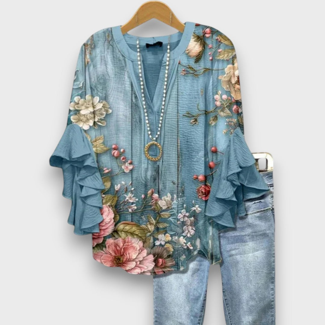 Lunelle – Floral Print Day Blouse