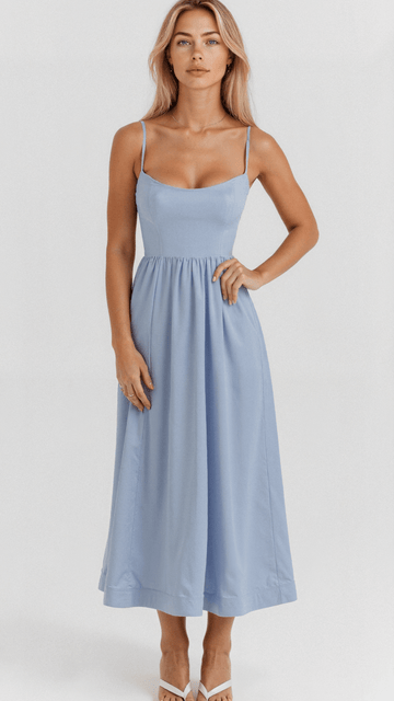 Rose | Elegant Sleeveless Midi Dress for Women